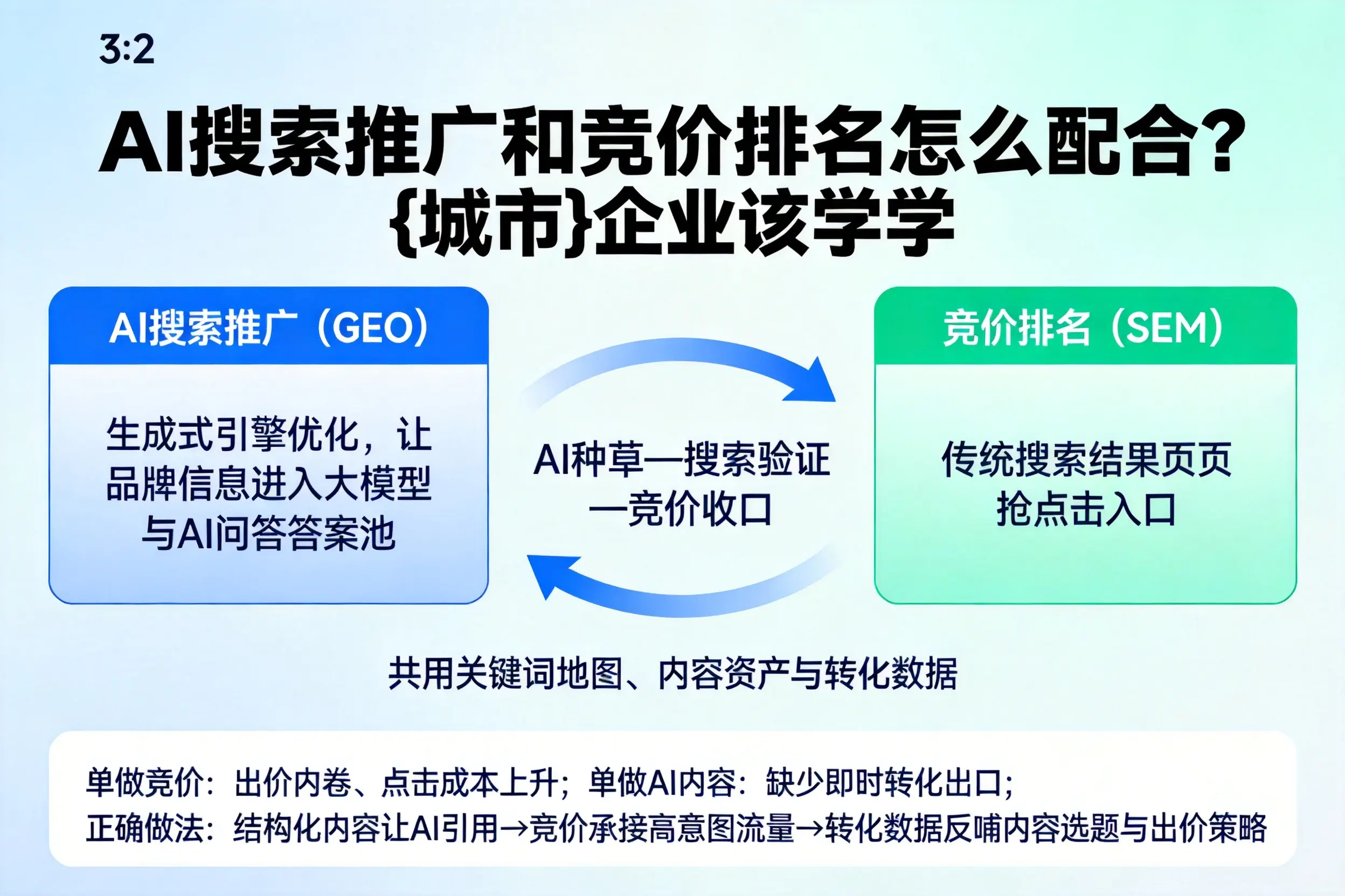 AI搜索推广和竞价排名怎么配合？阿里企业该学学