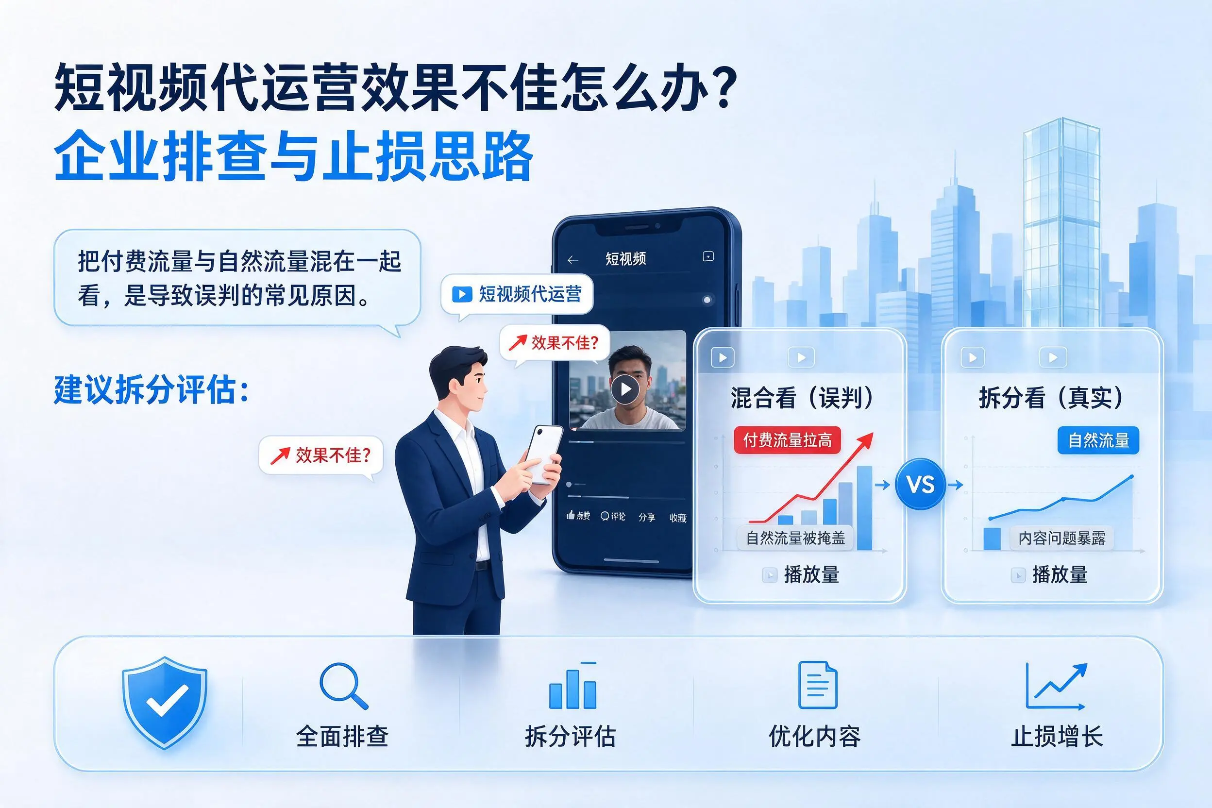 短视频代运营效果不佳怎么办？阿里企业排查与止损思路