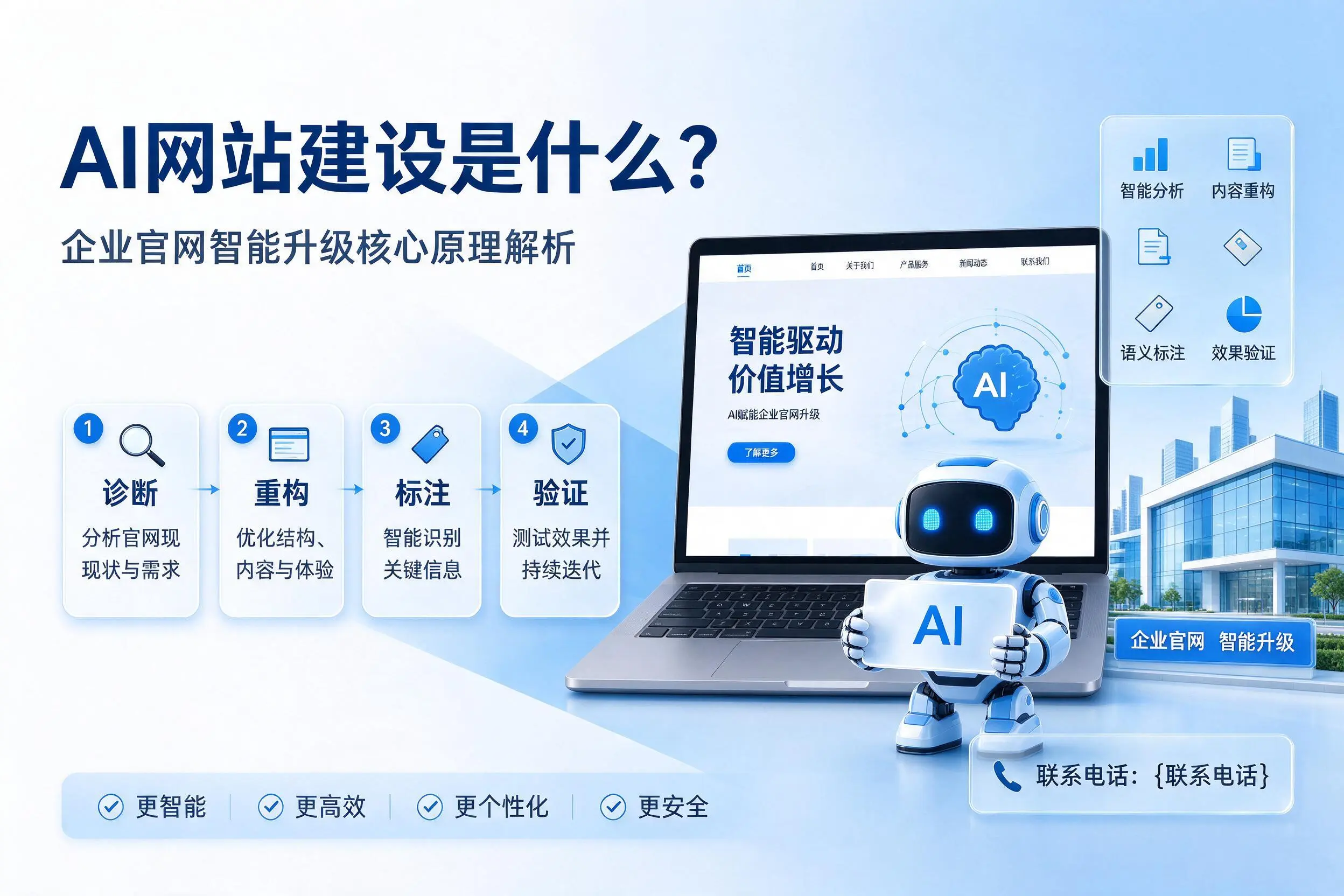 AI网站建设是什么?阿里企业官网智能升级核心原理解析