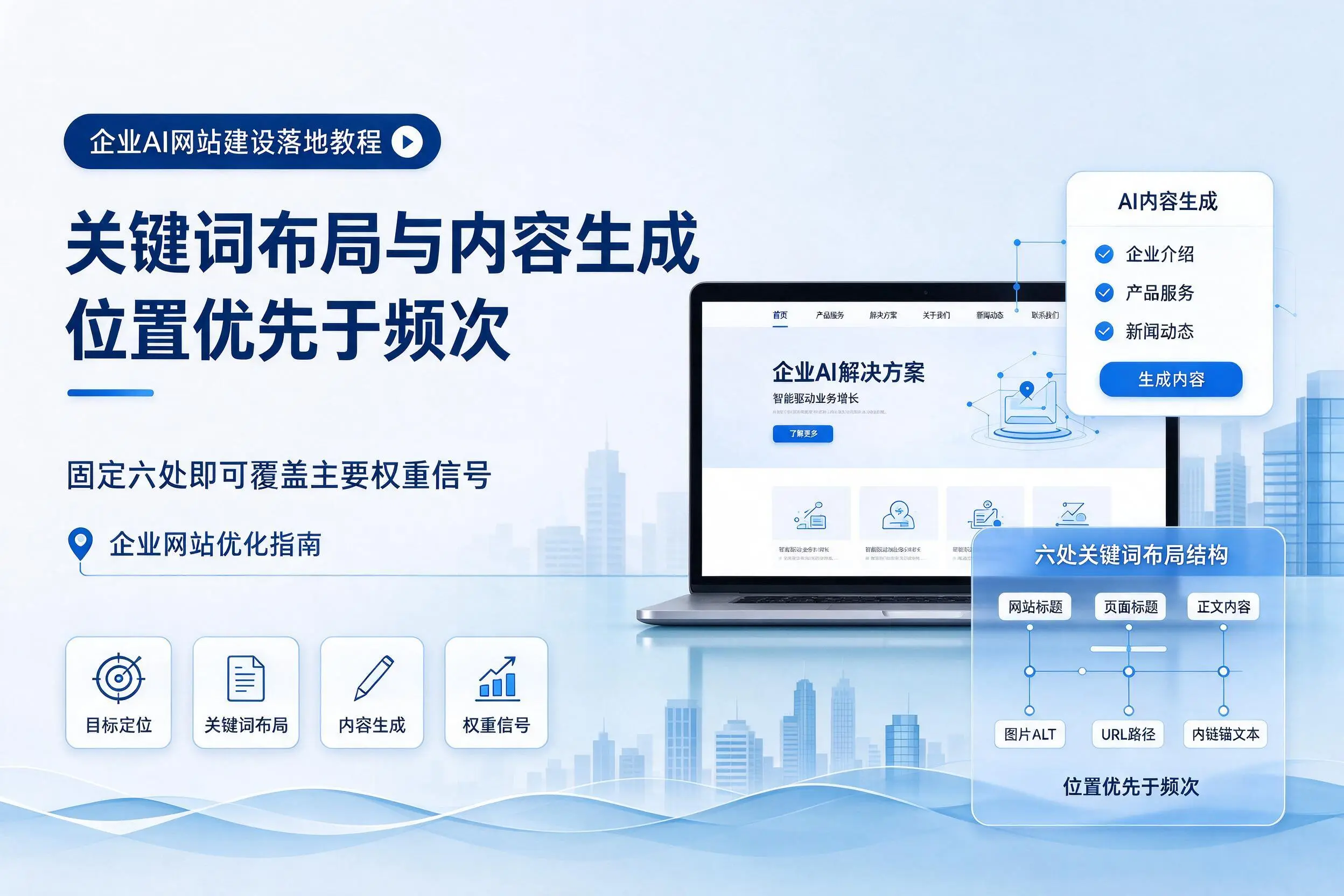 阿里企业AI网站建设落地教程:关键词布局与内容生成