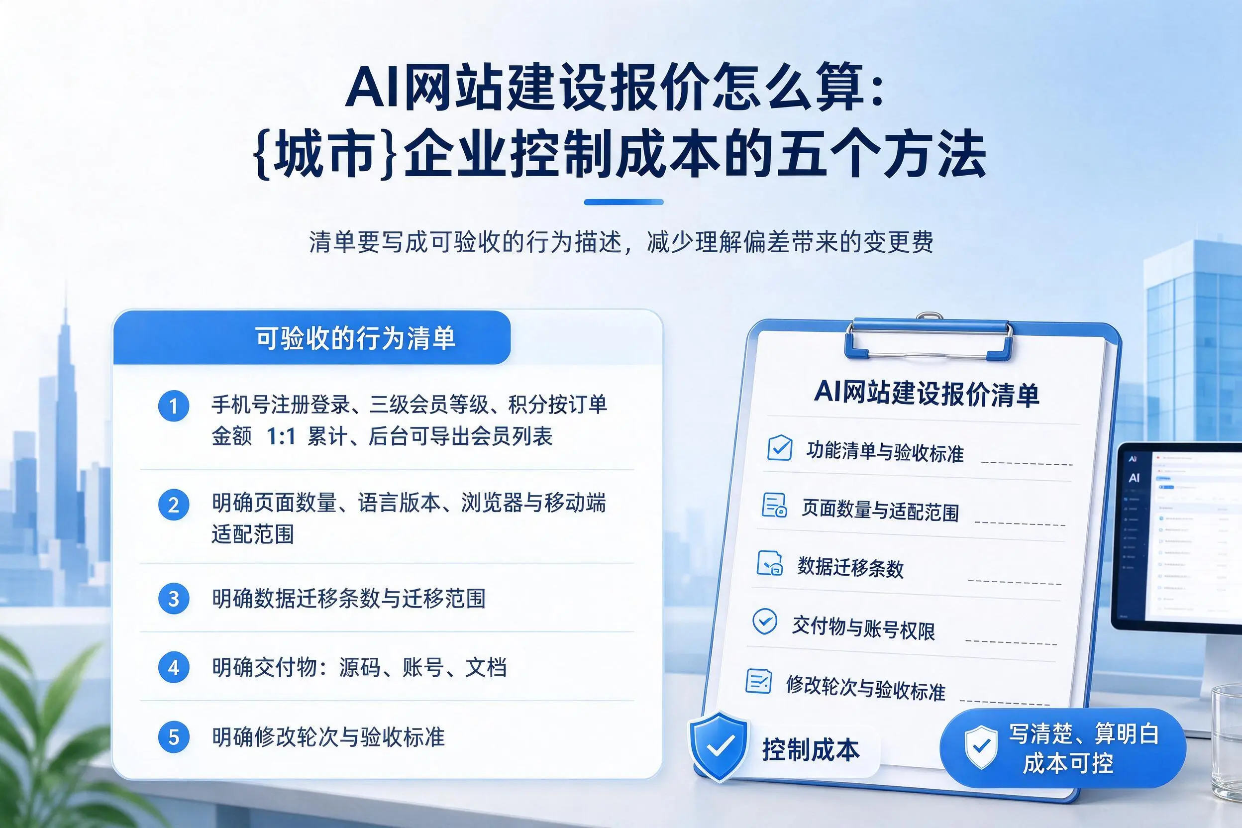 AI网站建设报价怎么算：阿里企业控制成本的五个方法